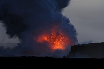 Explosion of lava